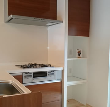 家電収納,キッチン背面収納